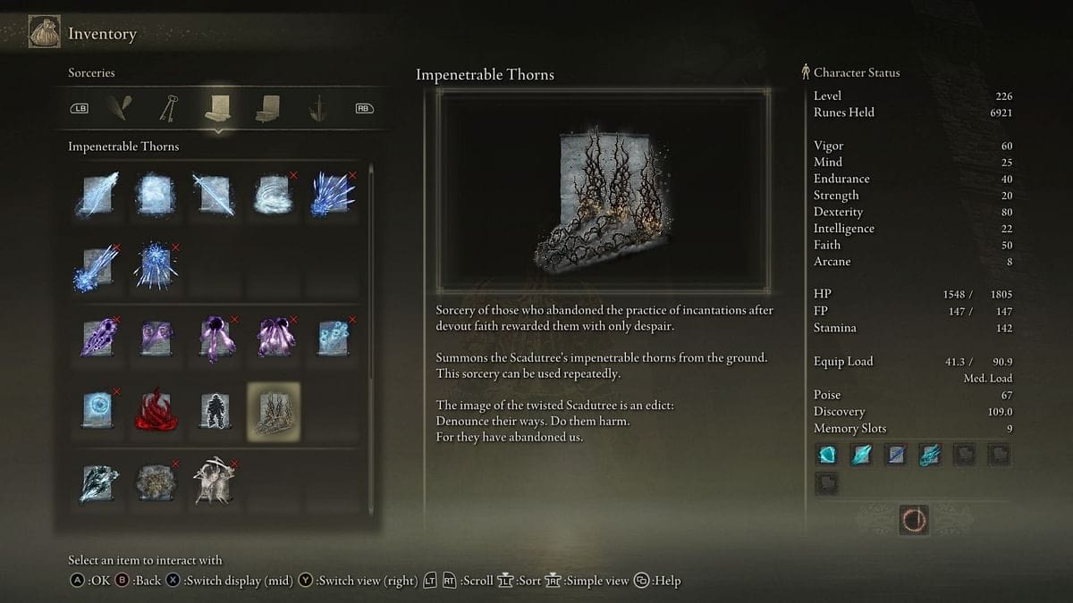 Method For Obtaining Impenetrable Thorns In Elden Ring Shadow Of The   Impenetrable Thorns Main 